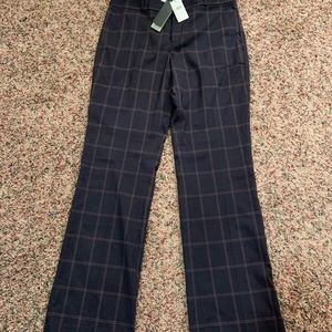 Banana Republic Plaid Dress Pant Logan Sz 6 Reg